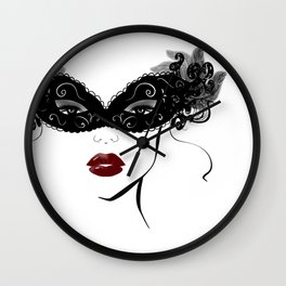 Masquerade mask,fashion decor Wall Clock