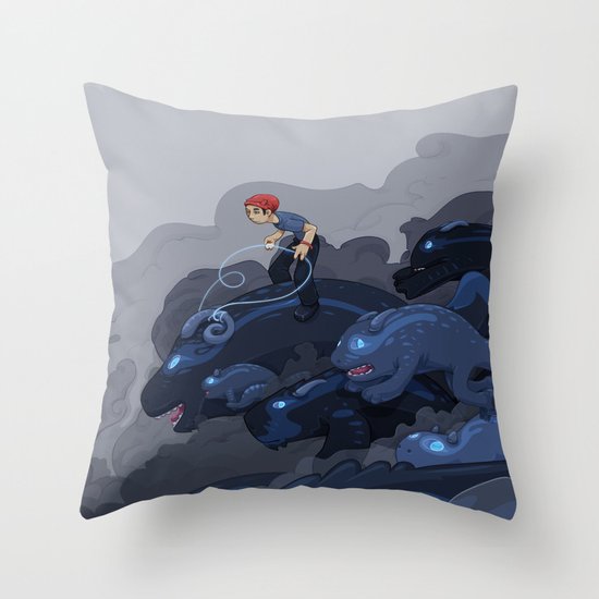 Rainy Day Activities Throw Pillow