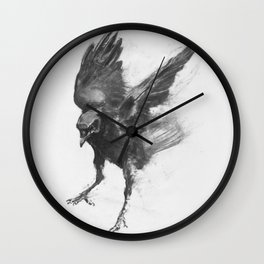 Common Crow [2] Wall Clock