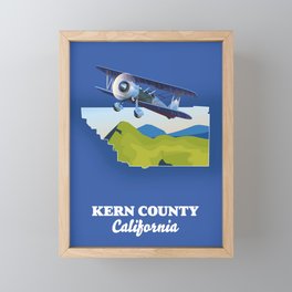 Kern County California Framed Mini Art Print