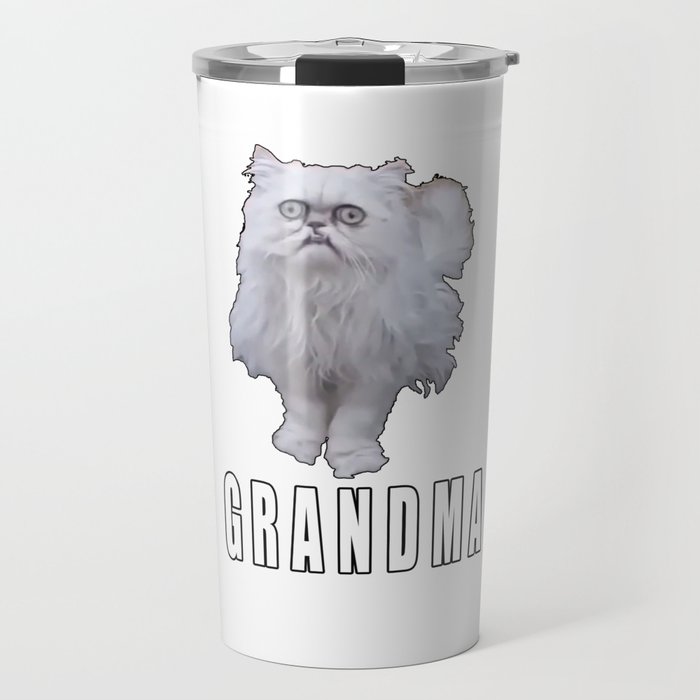 This Stray Cat Looks Like Grandma Meme Travel Mug By