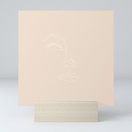 Minimalist femme ii, almond Mini Art Print