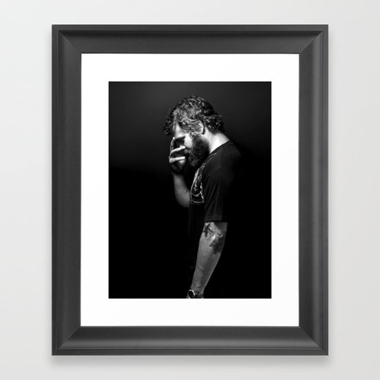 Ryan Dunn... A Book of Beards Framed Art Print