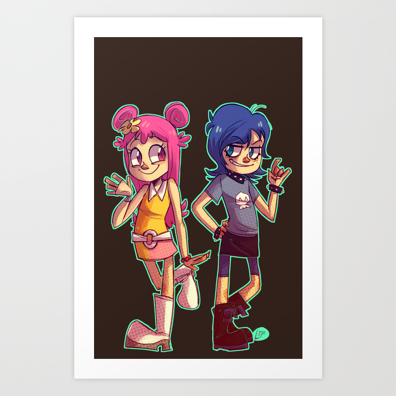 Hi Hi Puffy Ami Yumi Art Print By Lemonteaflower Society6 Puffy (パフィー, pafī?, romanized as puffy) or puffy amiyumi is a japanese pop/rock duo that is currently signed with sony music japan. hi hi puffy ami yumi art print by lemonteaflower
