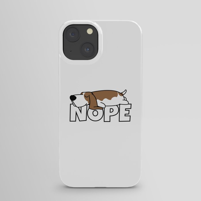 Nope Basset Hound iPhone Case