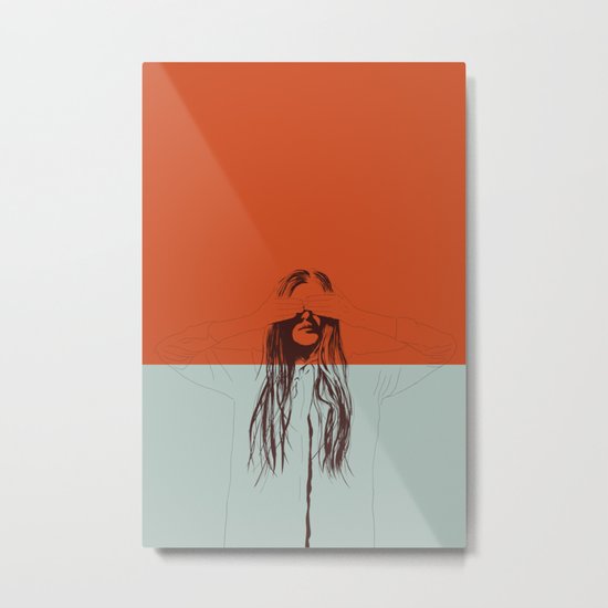 Woman Color 2 Metal Print