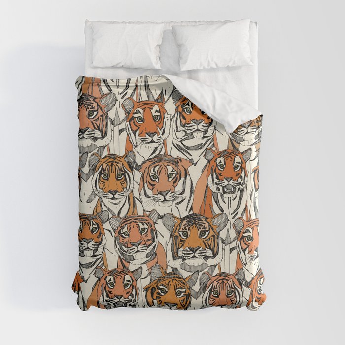 just tigers col Duvet Cover
