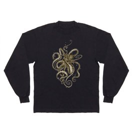 Octopsychedelia Sepia Long Sleeve T-shirt