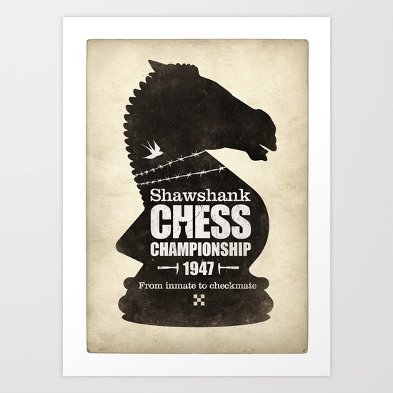 Shawshank Chess Championship Art Print