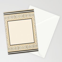 Oriental rug beige Stationery Card