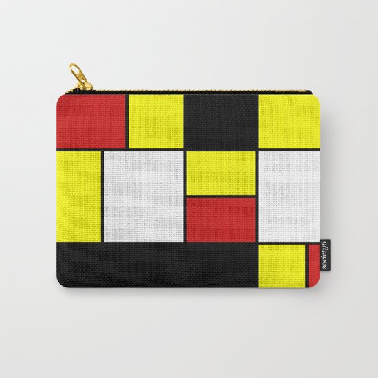 Abstract #378 Mondriaan Carry-All Pouch