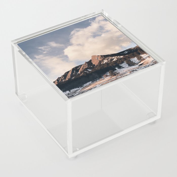 colorado mountains Acrylic Box
