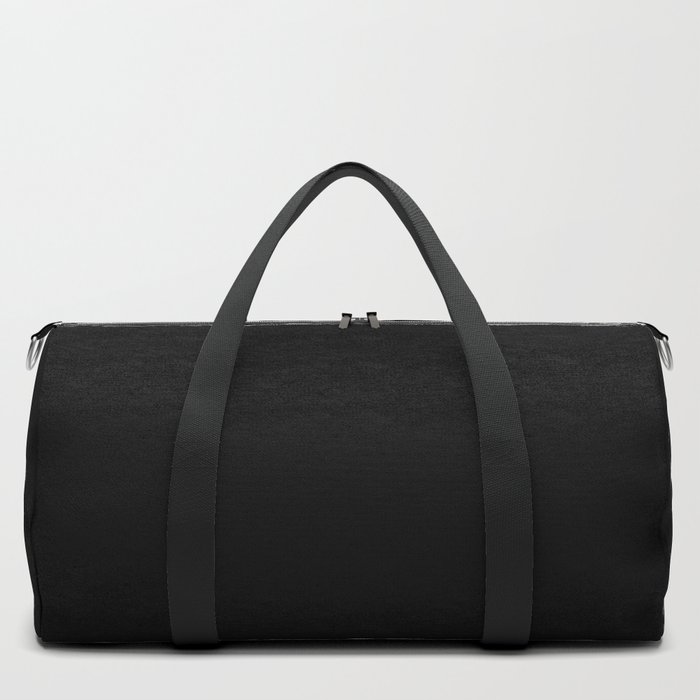 Plain Solid Black Pure Black Midnight Black Simple Black Duffle