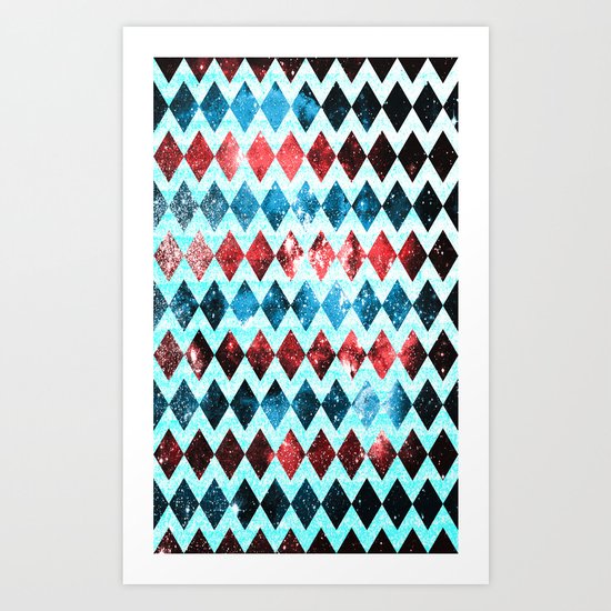 Space Diamonds Art Print
