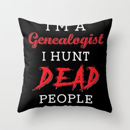 Genealogist Gift Throw Pillow