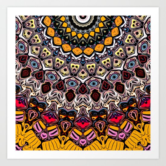 Colorful Balance of Shapes Art Print