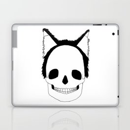Skull with Cat Ears Laptop Skin