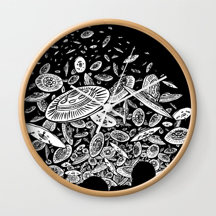 The Day the Saucers Came Wall Clock