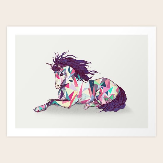 PolyUnicorn Art Print