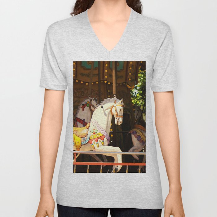 carousel horses V Neck T Shirt