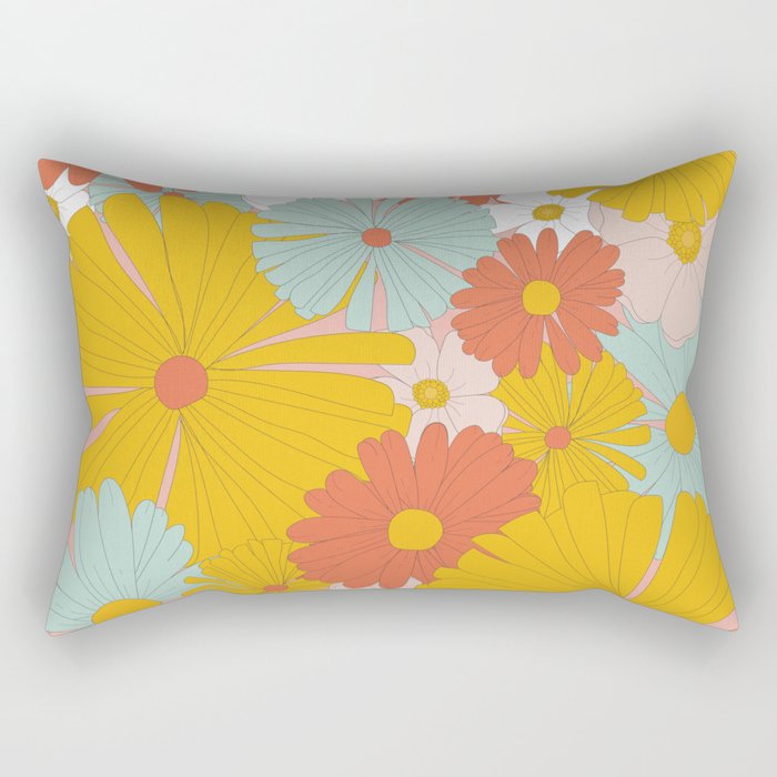 Spring Floral Rectangular Pillow