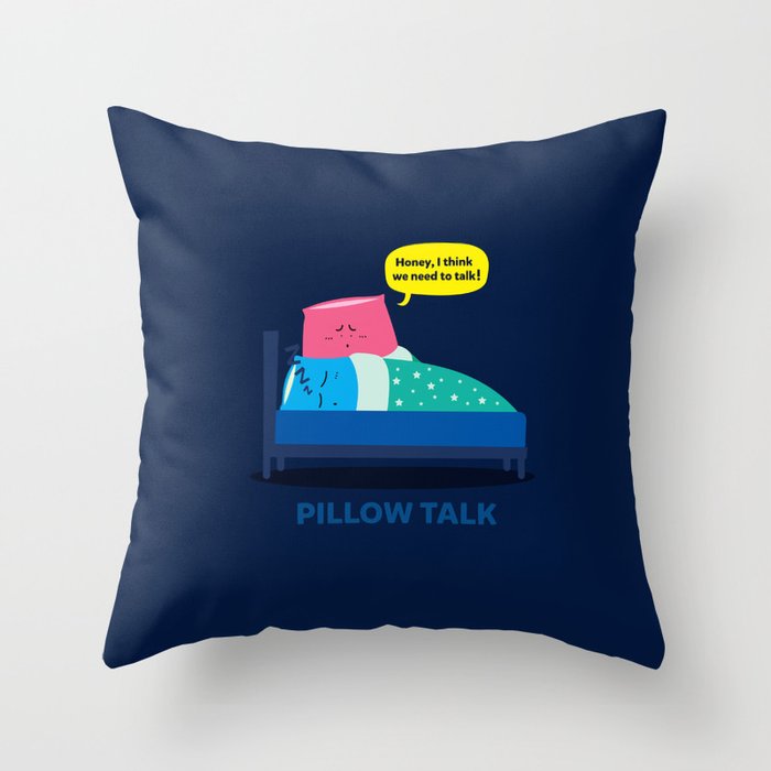 Pillow Talk Throw Pillow