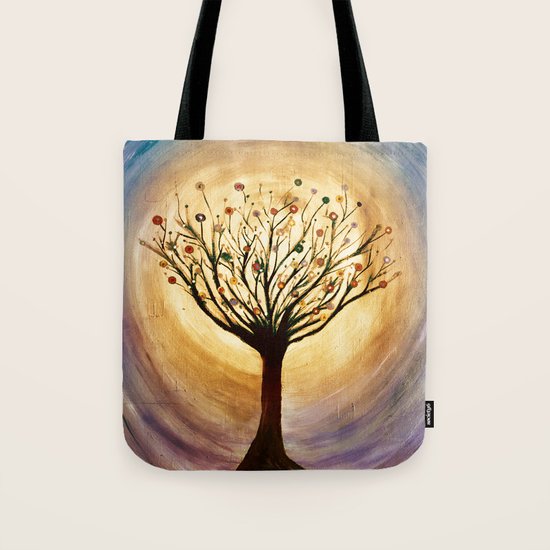 Tunel de luz Tote Bag