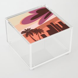 Retro Sunset LA theme Acrylic Box