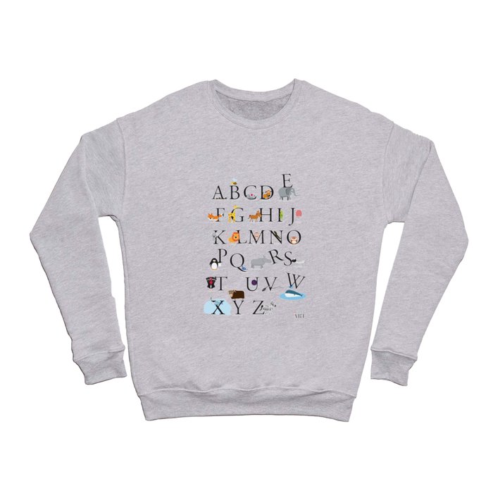 Animal Alphabet (Original) Crewneck Sweatshirt