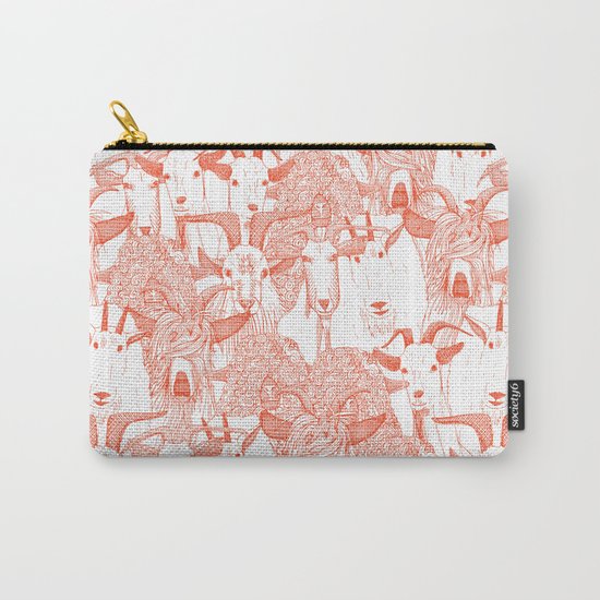 just goats flame orange Carry-All Pouch