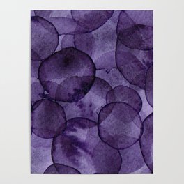 Imperial Violet Watercolour Poster