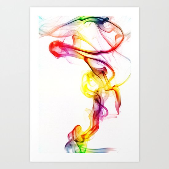 Smoke Art 81 Art Print
