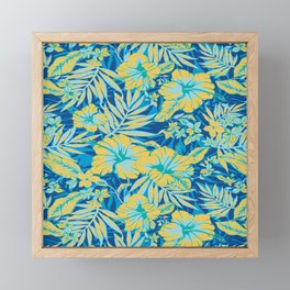 Bright Tropical Hibiscus Framed Mini Art Print