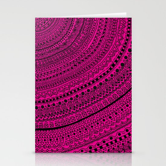 Hot Pink Pulse o4. Stationery Cards