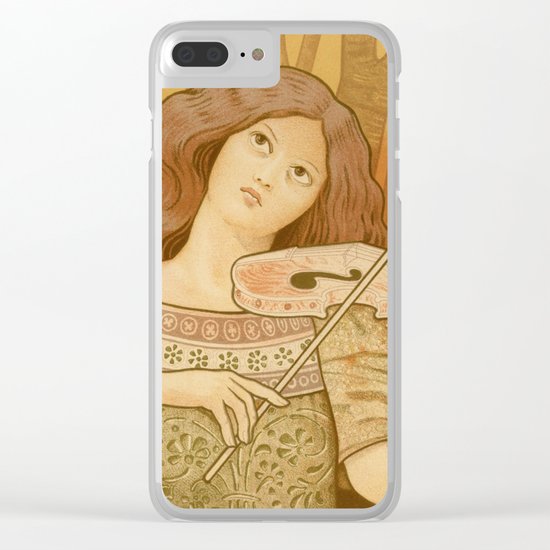 Violon lesson Clear iPhone Case
