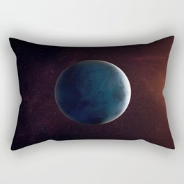 Uranus planet. Poster background illustration. Rectangular Pillow