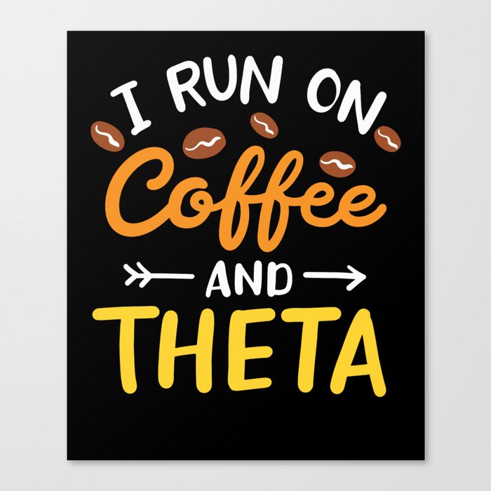 Coffee & Theta Canvas Print
