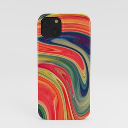 Colored Swirls 13 iPhone Case