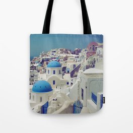 Blue Domes, Oia, Santorini, Greece Tote Bag