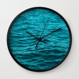 water surface, ocean wave photo - landscape photography Wall Clock