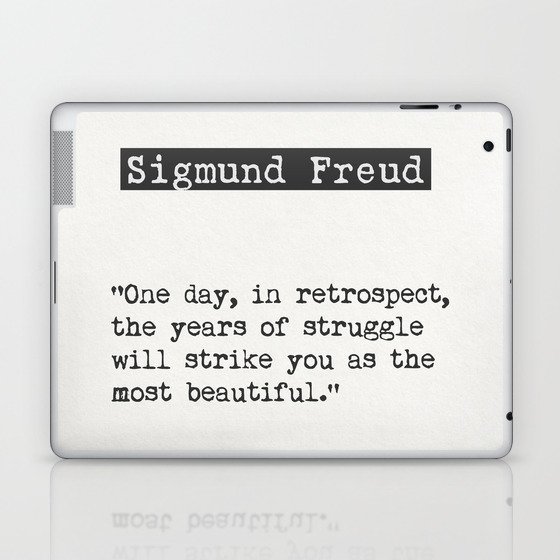 Sigmund Freud quote Laptop & iPad Skin