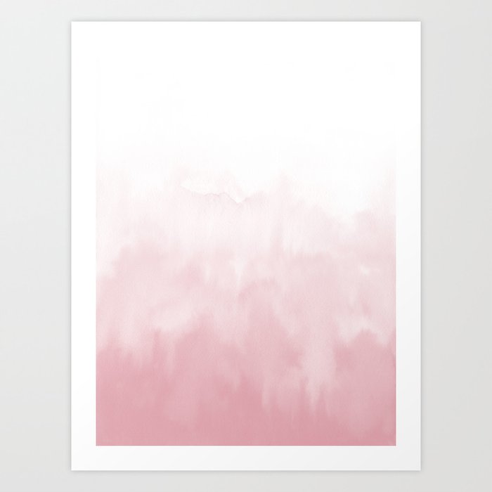 Discover the motif PINK WATERCOLOUR by Art by ASolo as a print at TOPPOSTER