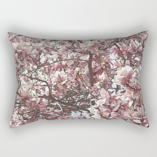 Magnolia Blossoms Rectangular Pillow