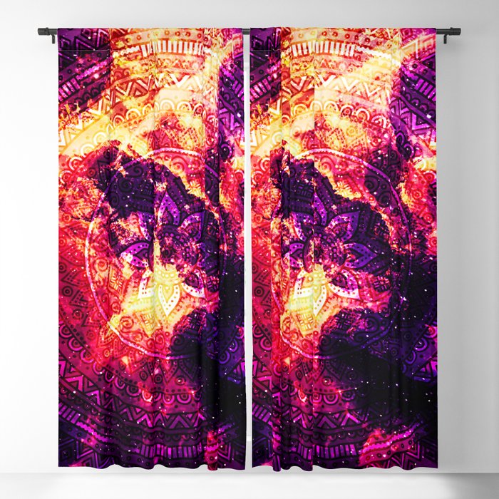 Cosmic mandala #7 Blackout Curtain