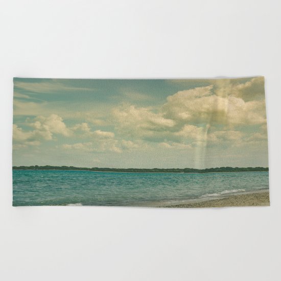 Where Are You Now Beach Towel
