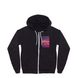 It's Sunset Time in the Scottish Highlands Zip Hoodie