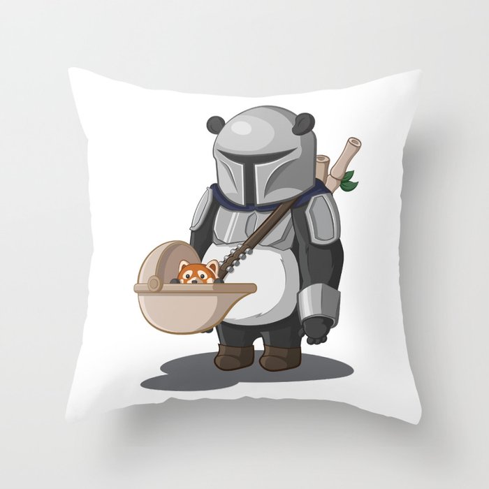 The Pandalorian Throw Pillow