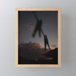 Suburban Sunset Framed Mini Art Print