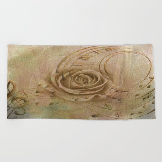 Timeless Love Abstract Beach Towel