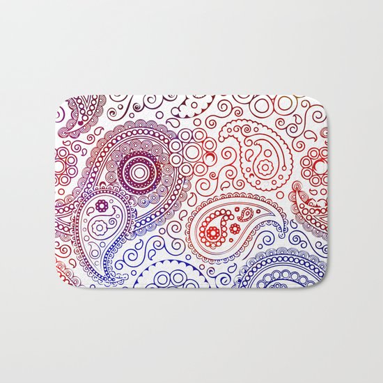 Vintage Pattern I Bath Mat